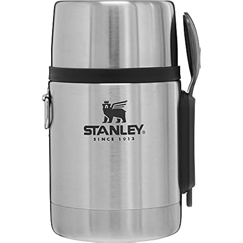 Stanley Classic Legendary Vacuum Insulated Food Jar 18 oz - Stainless Steel, Naturally BPA-Free Container - Keeps Food/Liquid Hot or Cold for 12 Hours - Leak Resistant Cover