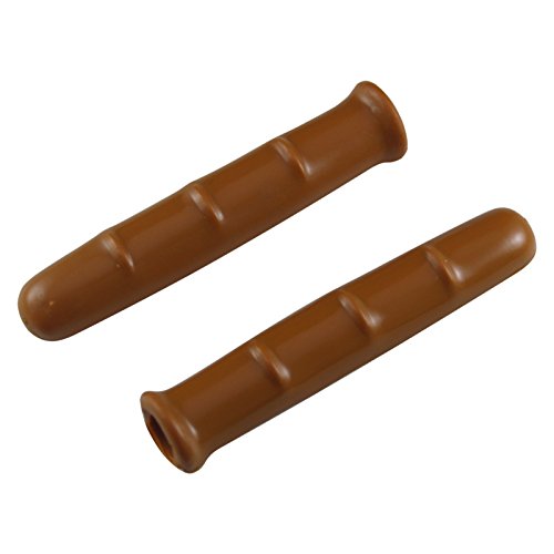 2x BRAUN BREMSGRIFFE BREMSHEBEL LENKERGRIFFE VINTAGE FAHRRAD GRIFFE GUMMI GRIP RENNRAD HEBEL FIXIE SINGLESPEED MTB OLDTIMER SCHWARZ GRAU GELB Sport & Freizeit