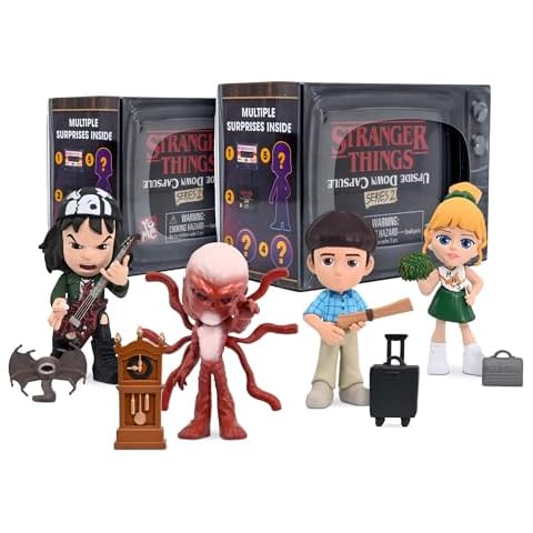 YuMe Official Netflix Stranger Things Upside Down Surprise Mystery Capsules Action Figures Merchandise Toys Box for Fans - Series 2, 2 Pack Cover