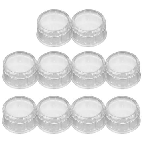 STOBAZA 10pcs Cocktail Shaker Caps of Plastic Shaker Cup/Bo- Shaker Cup Cap Replacement Lids for 500cc (16 oz) 700cc (24 oz) 1000cc (33 oz) Shaker