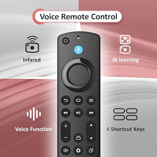 Image of Voice Firestick Remote Control for All Firestick Smart TV Remote, Fit for TV Cube /Stick 4K Max /Stick 4K(1st /2nd Gen), TV Stick, Stick Lite, Fit for Insignia Toshiba TCL Hisense Smart TV