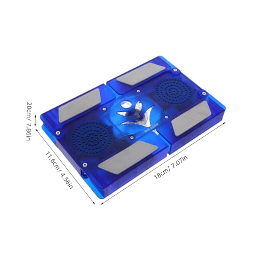 Levemolo Base portátil plegable para laptop con LED y ventilación miniatura 2
