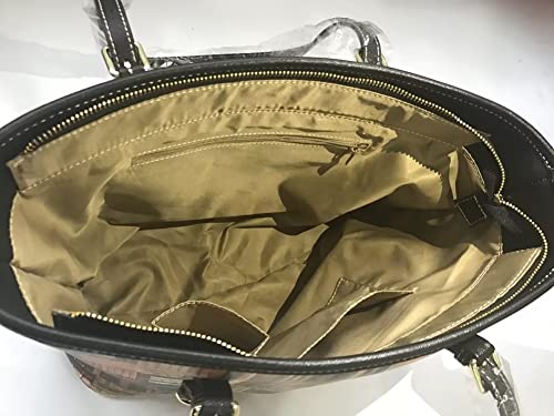 Sac à main en cuir imprimé pattes de chien élégant - 5