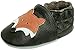iEvolve Baby Mädchen Jungen Fuchs Babyschuhe Baby Weiche Sohle Lederschuhe Baby Lauflernschuhe Krabbelschuhe(Dunkelbraun Fuchs,12-18 Monate)