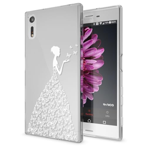 NALIA Coque Protection Compatible avec Sony Xperia XZ, Motif Housse Silicone Premium Case Smart-Phone Back-Cover Ultra-Fine Souple Gel Slim Anti-Choc Bumper...