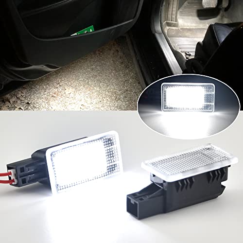 QKLsudua 2 pz LED Lampada di Cortesia Compatibile con Volvo S80 V40 V40CC V60 S60 S80 XC40 XC60 XC90 Bagaglio Tronco Boot Light Footwell Benvenuto Porta Lampada