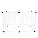 Balacoo 1 Set pet Fence Dog Exercise Pen Metal Exercise Pen pet Exercise freestanding Dog cate Kitten playpen Foldable Fence Outdoor Metal Dog Cage Iron Wire White Decorate Small Dog