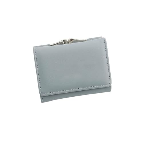 [GFHSKPOK] Women Wallet Coin Case Coin Purse Short Money Purse(Blue)