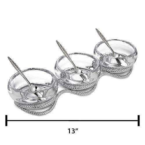 Amazon.com | Nambe Braid Condiment Set with Spoons, Modern