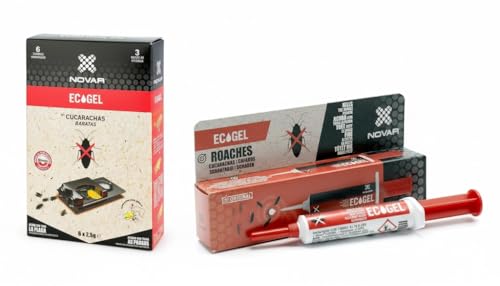 ECOGEL | Pack Trampa y Jeringuilla para Cucarachas | Alta Eficacia con Insecticida Atrayente de Máxima Potencia | Gran Poder aniquilador