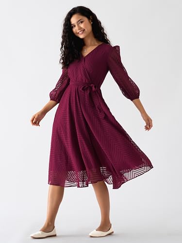 Image of AASK Women Fancy Plain & Solid Designer Dress for Women