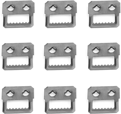 Image of Bettomshin 30Pcs Sawtooth Picture Hangers, 1.06 inch x 0.71 inch Double Hole Picture Frames Hangers, Metal Black Galvanized Picture Hanging Hardware for Frames Paintings Artwork Home Decoration