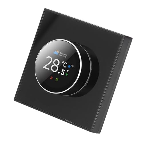 Nest Thermostat, Smart Thermostat for Home - Programmable WiFi Thermostat - Snow, Bluetooth Thermometer with 1.32in TFT Screen, Control Via Cell Phone or Smart Voice
