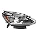 PartsFlow Halogen Headlight Black Housing Clear Lens Headlamp Right Passenger Side For 2016 2017 2018 Nissan Sentra NI2503244