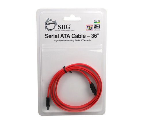 Cable Serial ATA SIIG 36 pulgadas CB-SA0812-S1 miniatura 2