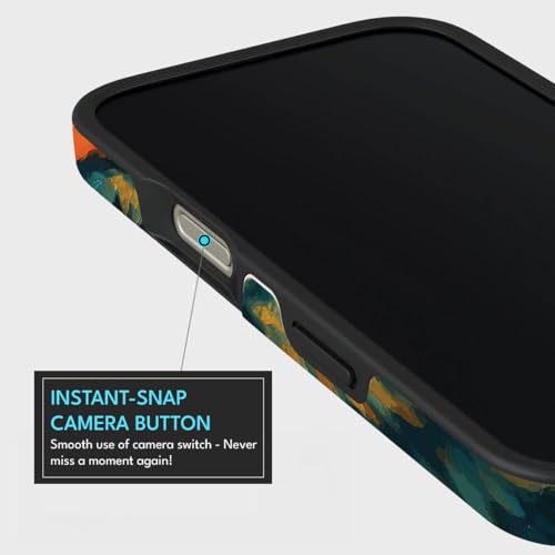 Image of MILLION CASES Back Cover Case for iPhone 15 Pro Scratch Resistant Anti-Slip Polycarbonate Shockproof Protective Durable Feral Spirit Crystal Case for Men & Boys