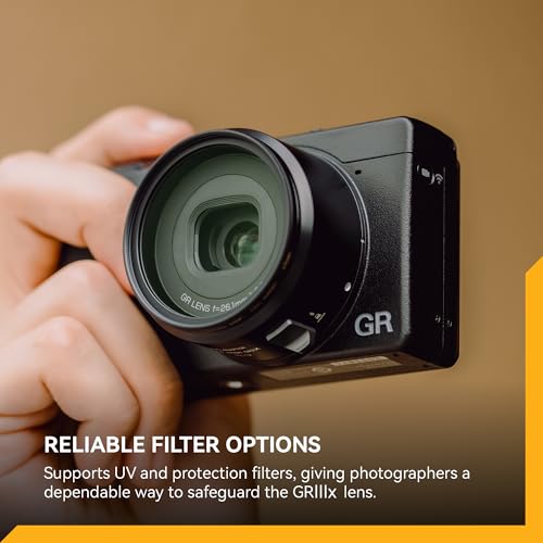 Adaptador de lente NiSi PR-12 para Ricoh GR IIIx y MK II, diseño con bloqueo seguro, compatible con rosca de 49 mm para filtros y accesorios, reemplaza al GA-2, aluminio miniatura 6