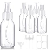 Tecohouse Glass Spray Bottles 2 oz, Small Glass Spray Bottle 5 Pack for Essential Oils, Cleaning ...