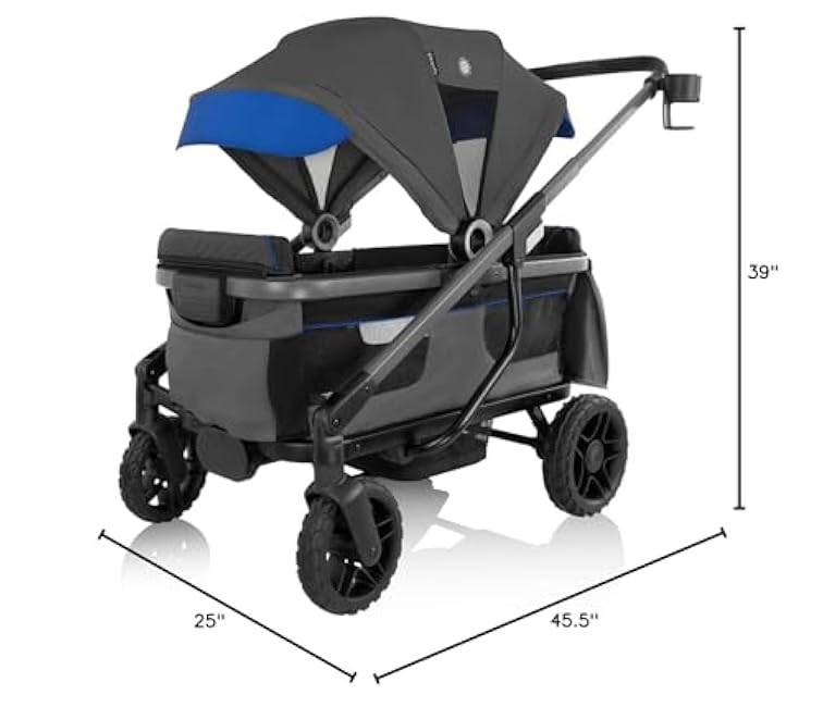 Evenflo Shyft Rideshare All-Terrain Performance Stroller Wagon (Electric Blue)