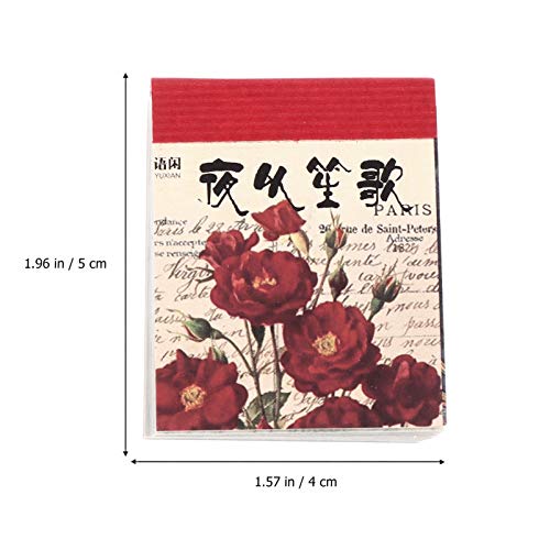 1Book Folhas Do Vintage Material de Scrapbooking Papel Floral Planta Folha de Carta para DIY Projeto