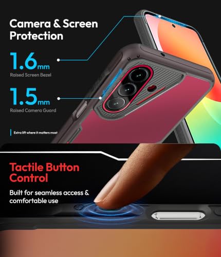 Image of KAPAVER iON-X for Samsung Galaxy A27 5G / M47 5G / F70 Pro Case [Rugged] [Shockproof] Galaxy A27 5G / M47 5G / F70 Pro Back Cover | (TPU + PC) - Smoke Black