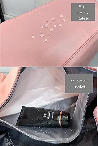 PNIK GYM BAG Travel Duffel Bag Large Lightweight Sports Duffel Bags,Swimming Bag, Gym Bag with Waterproof Shoe Compartment, Weekend Travel Bag with a Water-resistant Insulated Pocket(Black)