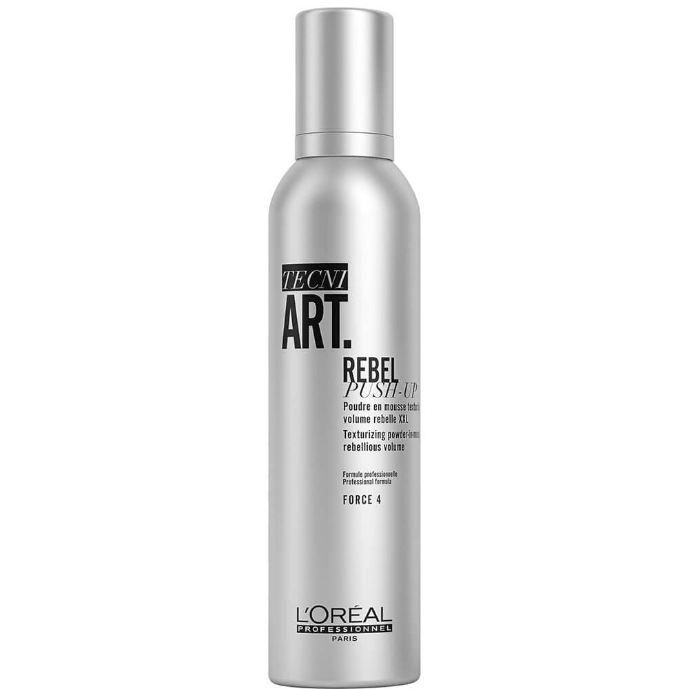 L'Oréal Paris Tecni.ART Rebel Push-Up, Puder in Mousse, Puder-Schaum für langanhaltendes Volumen, mit texturierendem Effekt, 250 ml