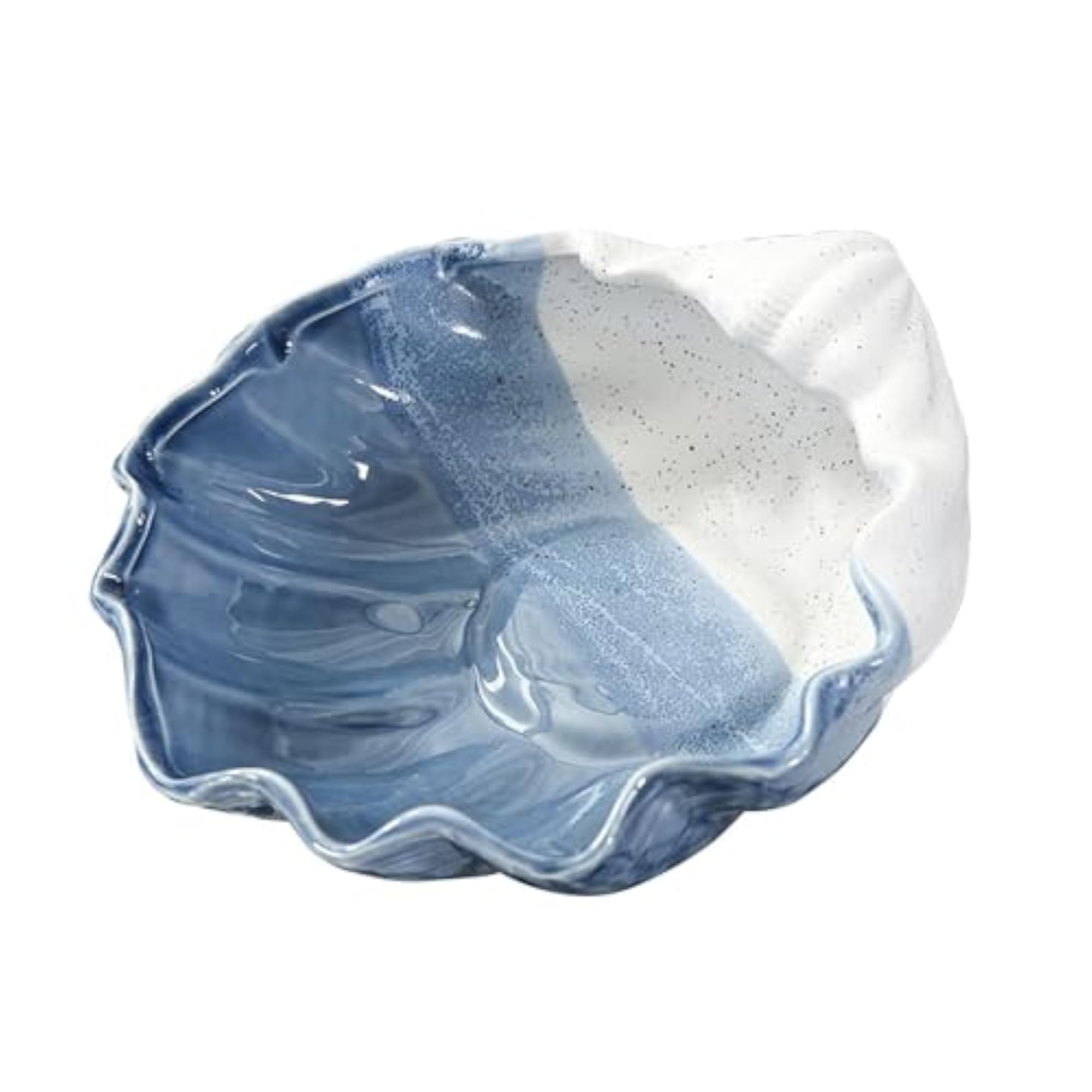 Small Seashell Ceramic Jewelry Dish Holder