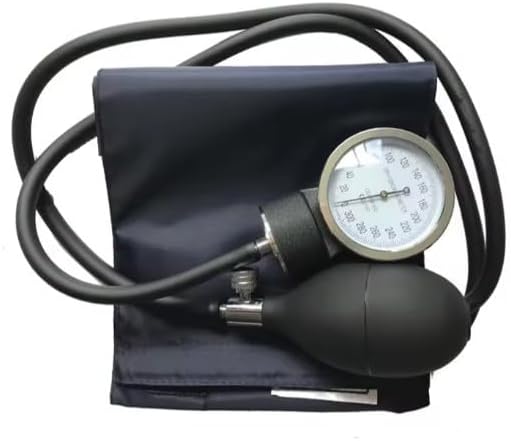 RCSP Aneroid Sphygmomanometer Manual Blood Pressure Monitor Kit, BP Arm Cuff with Latex Free Inflation Systam with Calibrated Nylon Cuff,, Black
