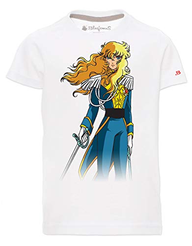 Blasfemus Camiseta Lady Oscar Dibujos años 80 blanco M Cover