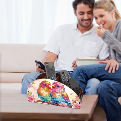 Image of MVVMTOP Diamond Painting Kits Organizer Box, Diamond Art DIY Bird Design Special Shape Diamond Partial Mosaic Handmade Making Kit Organizer Box, Home Dining Living Room Tabletop Art Decoration