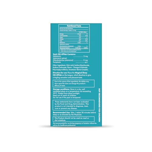 Ayuvya Magical Sleep Support Melatonin Effervescent Pills - Natural Sleep Solution| Night Time Sleep Aid & For Morning Energy, (Pack of 2) - As Seen on Shark Tank