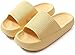 2021 Pantofole con Diapositive per Cuscini, Pantofole da Casa Super Morbide, Pantofole da Bagno in Schiuma per Massaggi Eva, Sandali con Scivolo per Doccia da Donna E da Uomo (XL,Yellow)