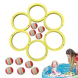 Juguetes para piscina | Conjunto de anillos coloridos y accesorios para la natación - Juguetes flotantes ligeros para piscina,Para niños, niñas, familiares y amigos, playa, lago, estanque, vacaciones