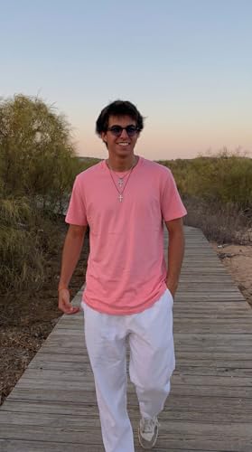 Image of Men's Solid Round Neck T-Shirt | Regular Fit Cotton Casual Tee | Half Sleeve | S to 3XL Sizes | Soft Breathable Everyday Wear for Daily Use, Gym, Summer & Casual Wear