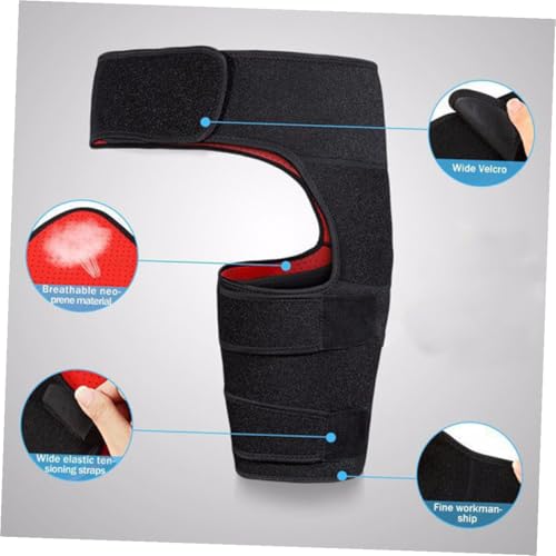 Faja lumbar con soporte para muslo y cinturón portátil para levantadores de pesas miniatura 7