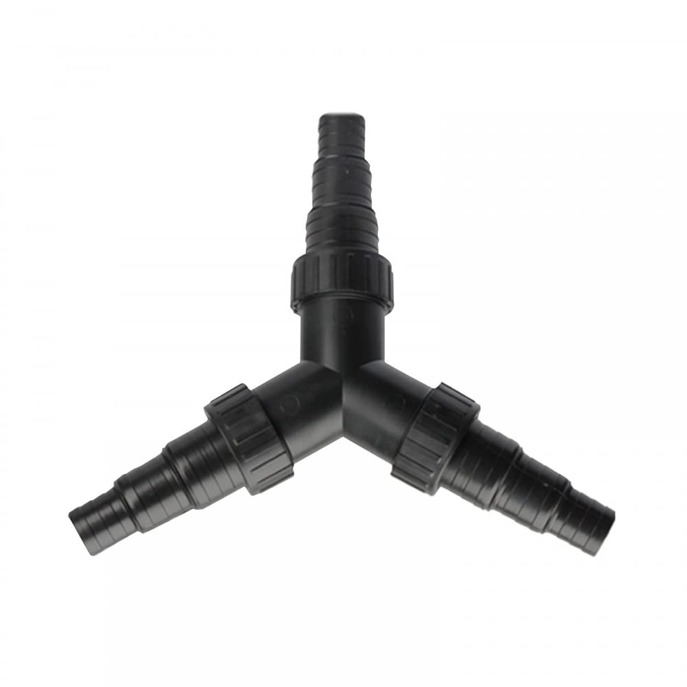 Conector de manguera de 3 vías, distribuidor en Y, 25/32/38 mm (1"/1 1/4"/1 1/2") para filtro de bomba de estanque