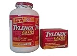 Tylenol Extra Strength 325+50 bonus eZ tabs , 500mg Acetaminophen (Econo Bottle)