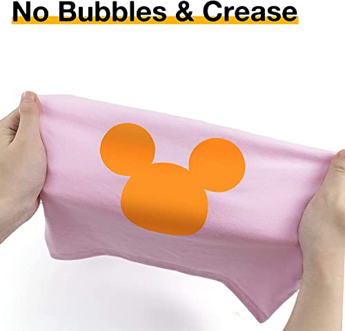 Image of HTVRONT HTV Vinyl Rolls Heat Transfer Vinyl - 12 inch x 20ft Orange HTV for Shirts, Iron on Vinyl for All Cutting Machines - Easy to Cut & Weed for Heat Transfer Design (Orange)