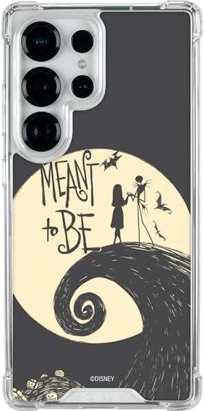 Skinit Clear Phone Case Compatible with Galaxy S25 Ultra - Officially Licensed Disney The Nightmare Before Christmas Jack Skellington Face Art Design