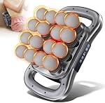 16-Head Electric Massage Gun, Deep Tissue Muscle Massager for Back Neck Shoulder Pain Relief, Rechargeable Handheld Massager for Office Gym Home (Gray)