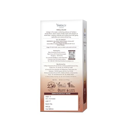 Image of Yardley London Vanilla Blush EDP, 50ml