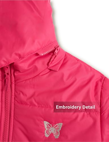 Image of Amazon Brand - Symbol Girls Girls Quilted Winter Jacket with Detachable Hood | Age 2-12 Years