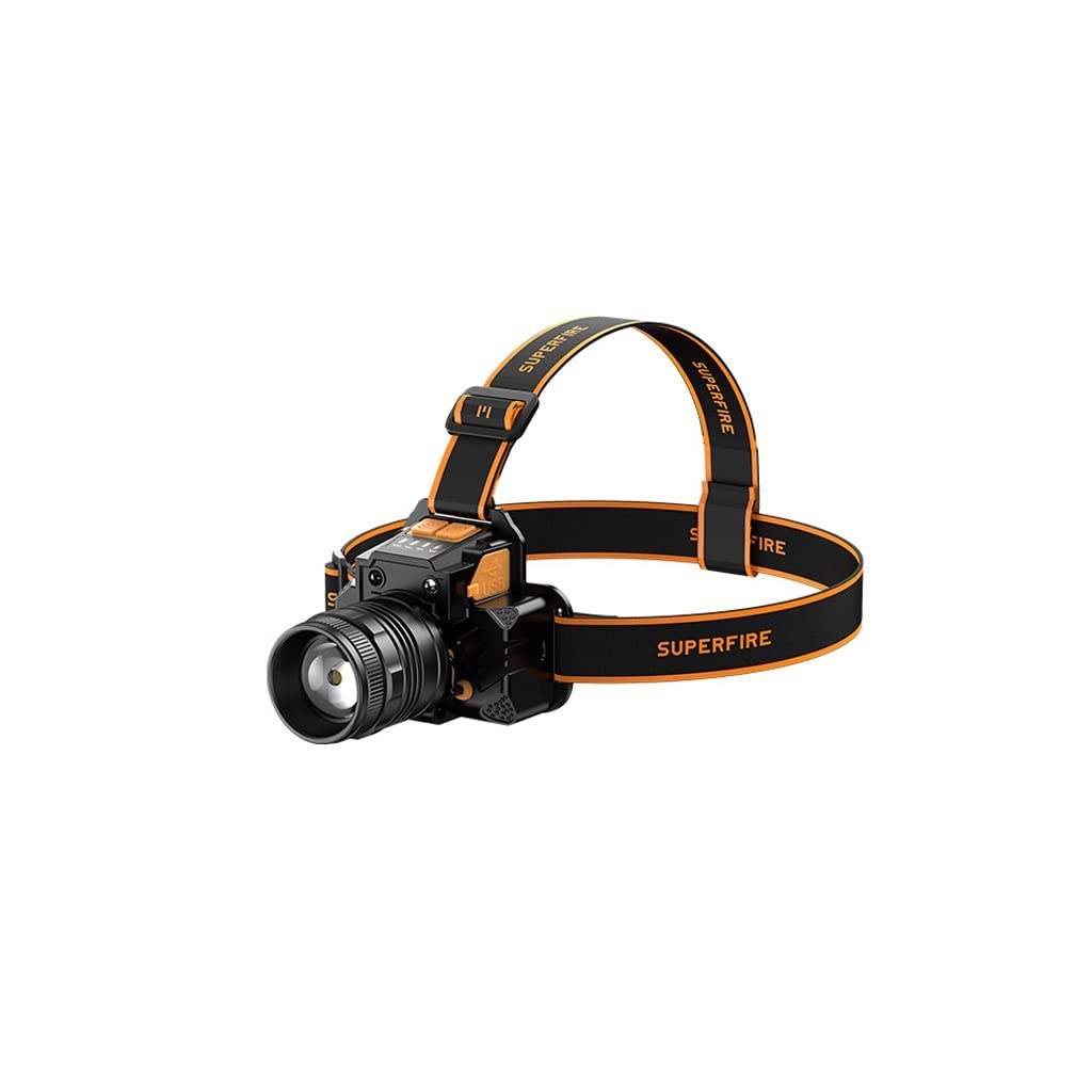 OYYMTE Headlight Strong Light Rechargeable HL58 Head-Mounted Fishing Night Site Long-Range Work Outdoor Lithium Battery