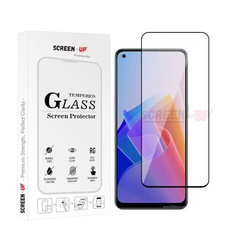 Image of ScreenUp Tempered Glass For Oppo Reno 7 / Reno 7 SE 5G / Reno7 Z 5G / Reno 7 Lite - Ultra Clear, 9H Scratch Resistant, Full Coverage, Easy Install Screen Protector