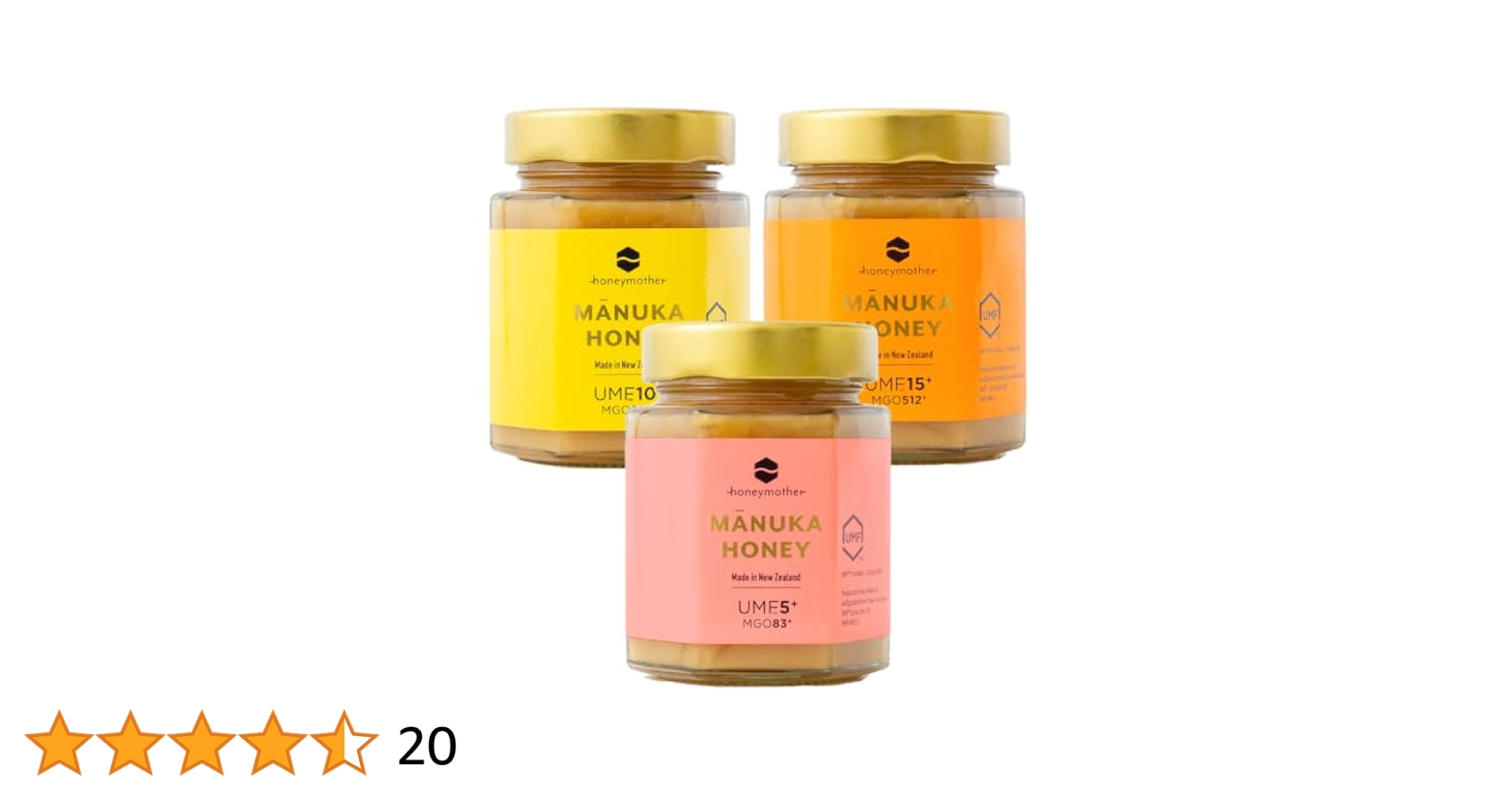 Mānuka Honey UME10+ 250g 3個セット Mānuka Honey UME10+ 250g 3個セット