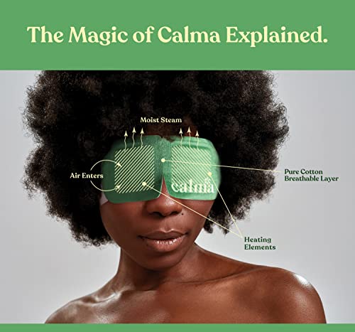 16 Pack Calma Heated Eye Mask - Hot Compress For Eye Fatigue - Helps Relief Dry Eyes, Blue Light Strain, Headaches And Dark Circles (Unscented) #TOP4