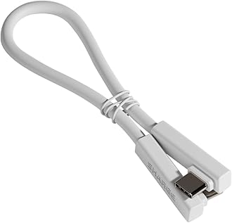 sharge USB C to USB C Cable, 10Gbps Data Transfer 240W Max, 90 Degree Type C Cable for Disk Plus, iPhone 17/16/16 Pro/16 Pro Max/15, MacBook Pro/Air, Galaxy S25/S24, Pixel 9, 7 Inches