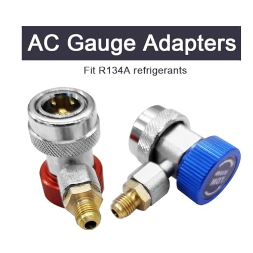 Kit Adaptadores Acoplamientos Rápidos Para Auto A/C miniatura 2