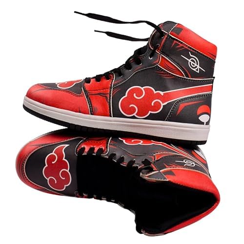 Anime Akatsuki Custom Shoes Air Force Painted Custom Akatsuki